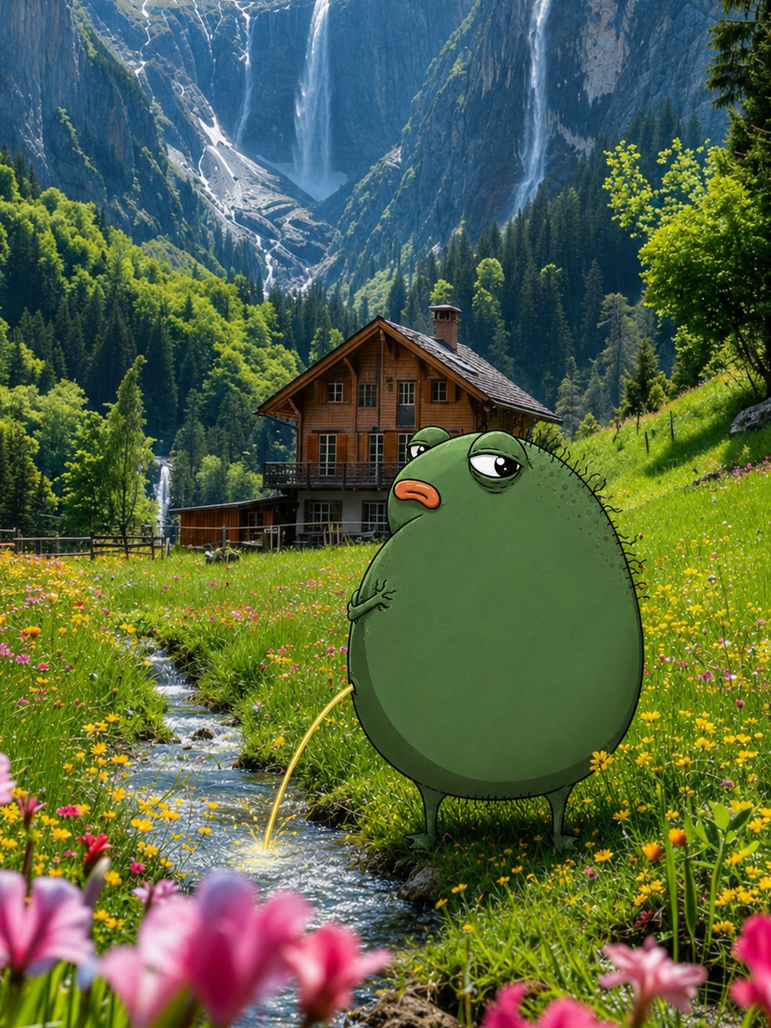Pisstacio in a colorful alpine valley